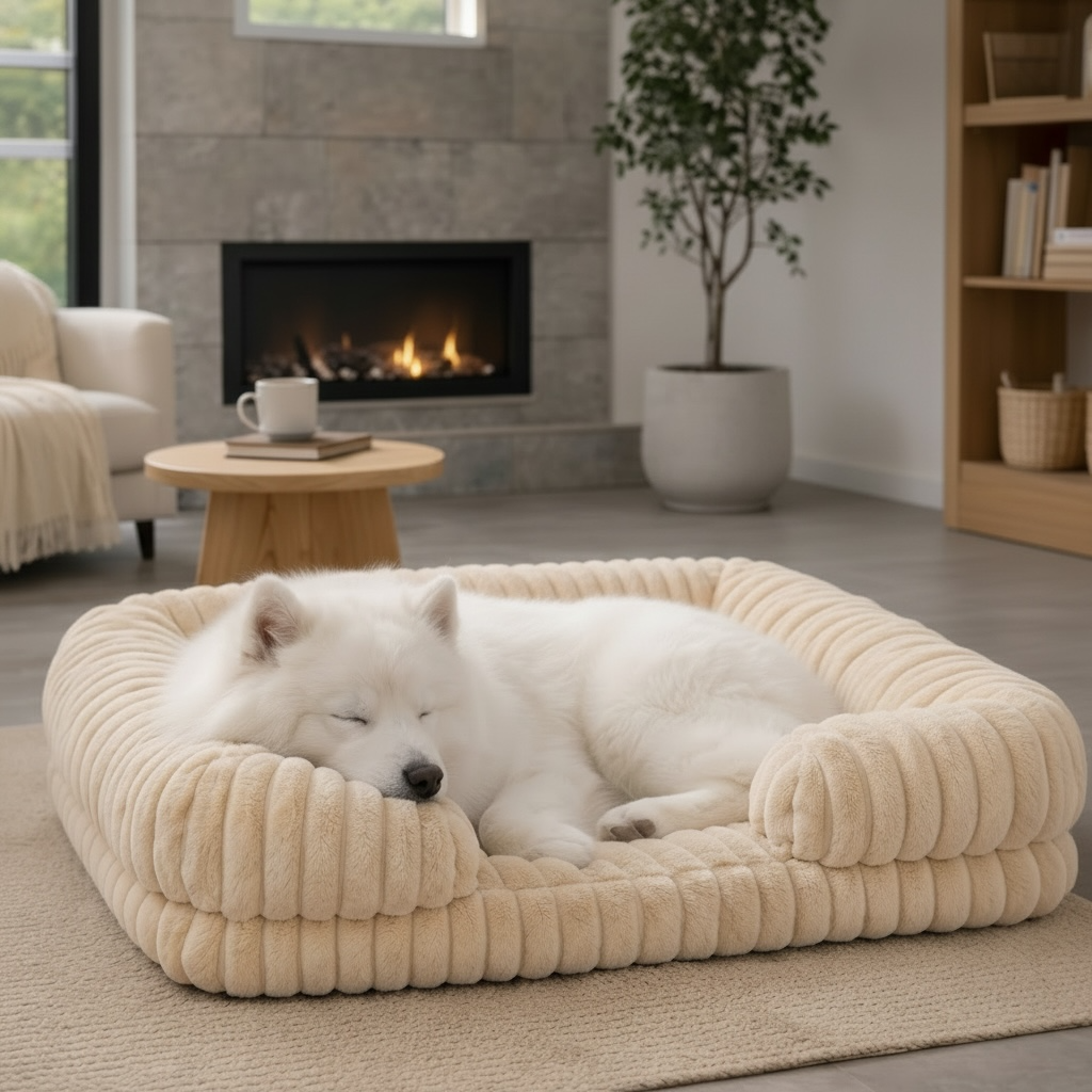 Kenzie Orthopaedic Dog Bed - Sand