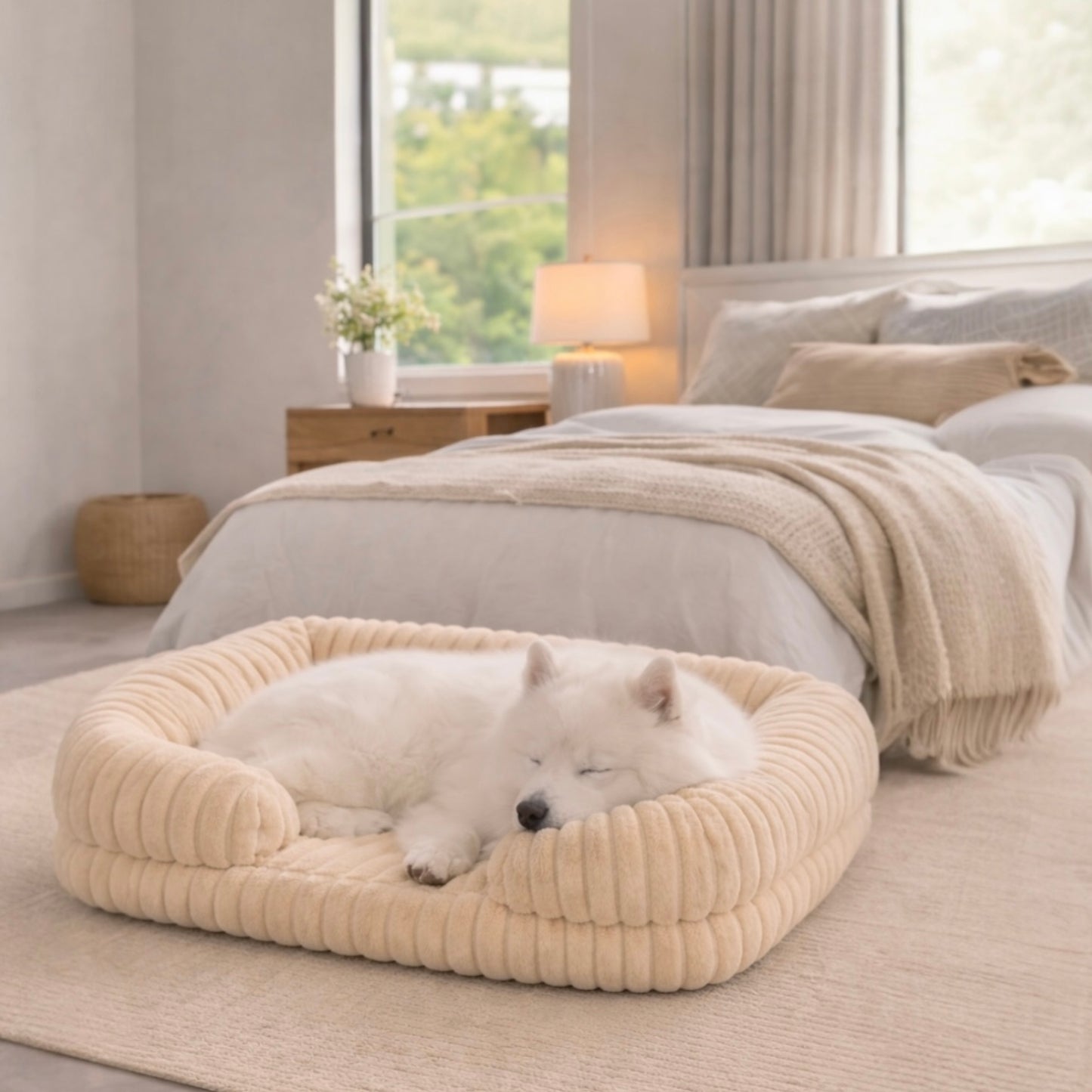 Kenzie Orthopaedic Dog Bed - Sand