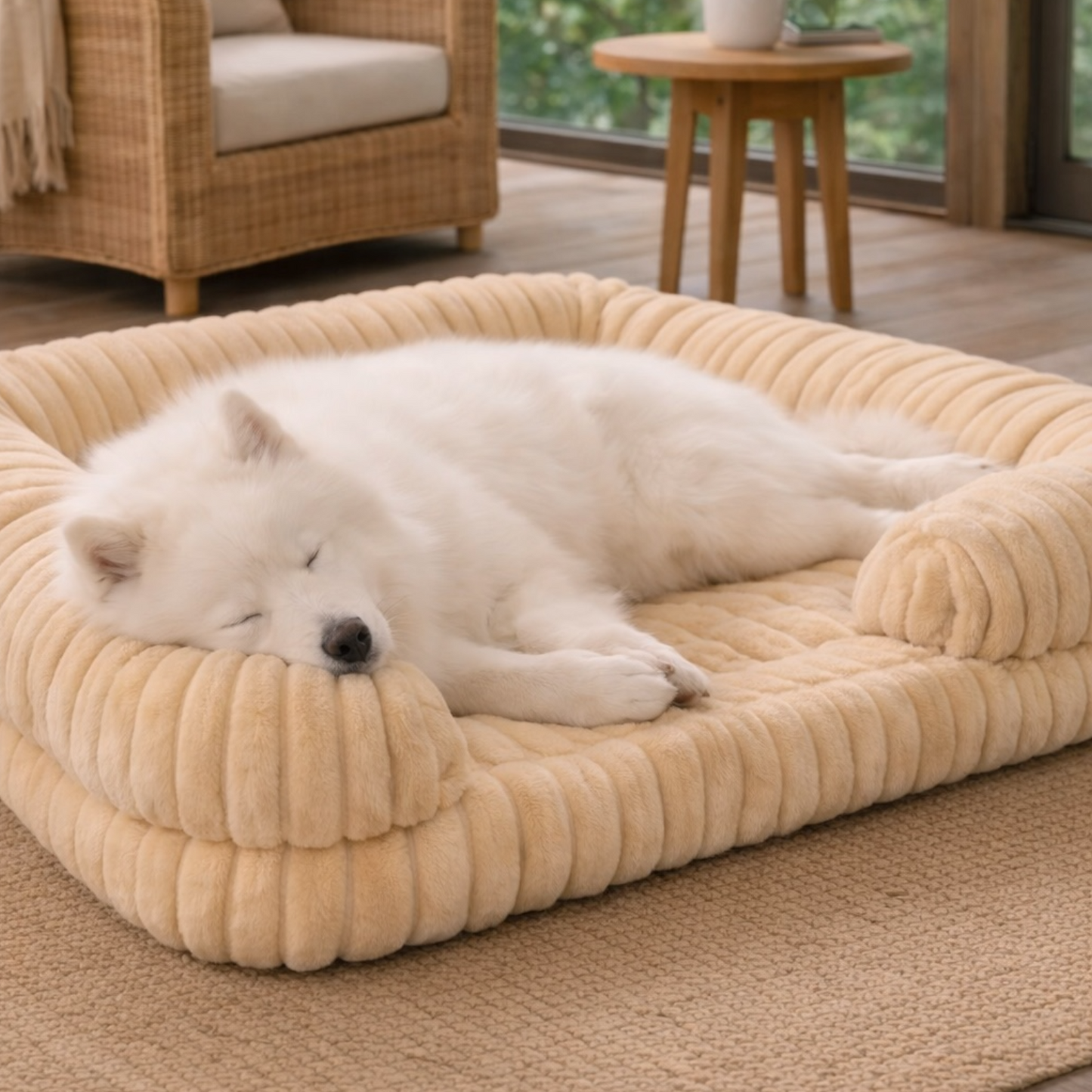 Kenzie Orthopaedic Dog Bed - Sand