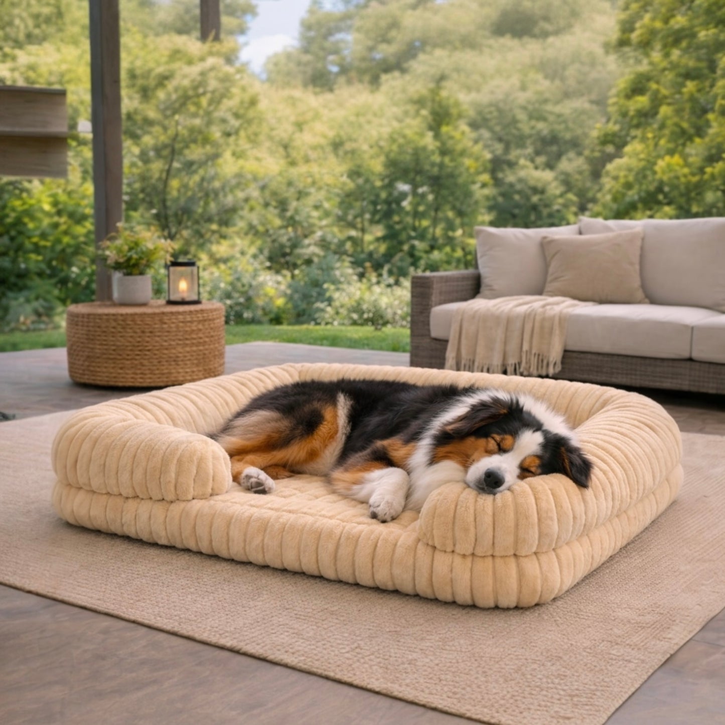 Kenzie Orthopaedic Dog Bed - Sand