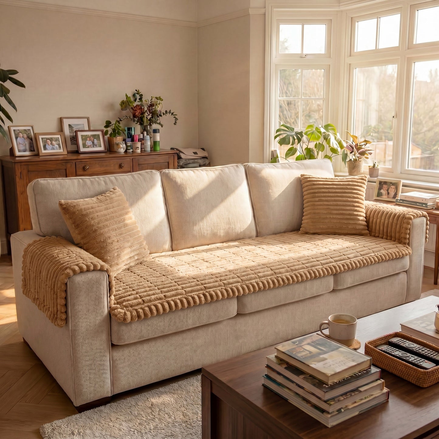 Kenzie Premium Sofa Cover – Dune