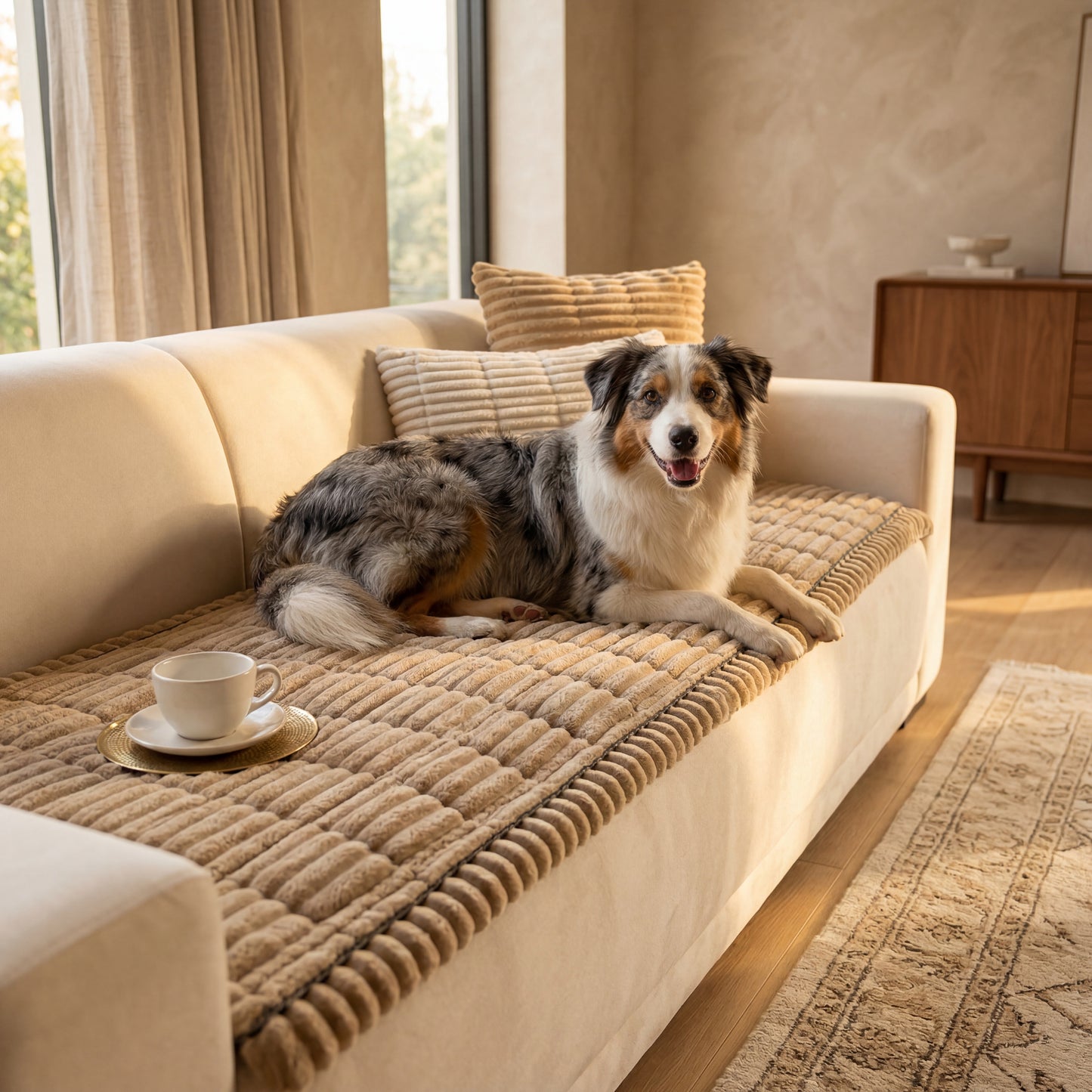 Kenzie Premium Sofa Cover – Dune