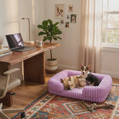 Kenzie Orthopaedic Dog Bed  - Plum