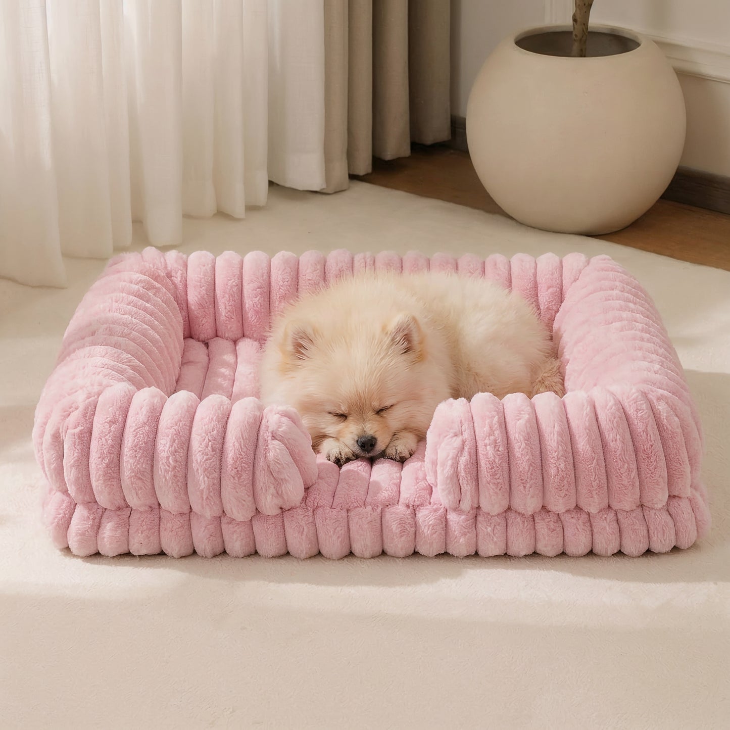 Kenzie Orthopaedic Dog Bed  - Petal