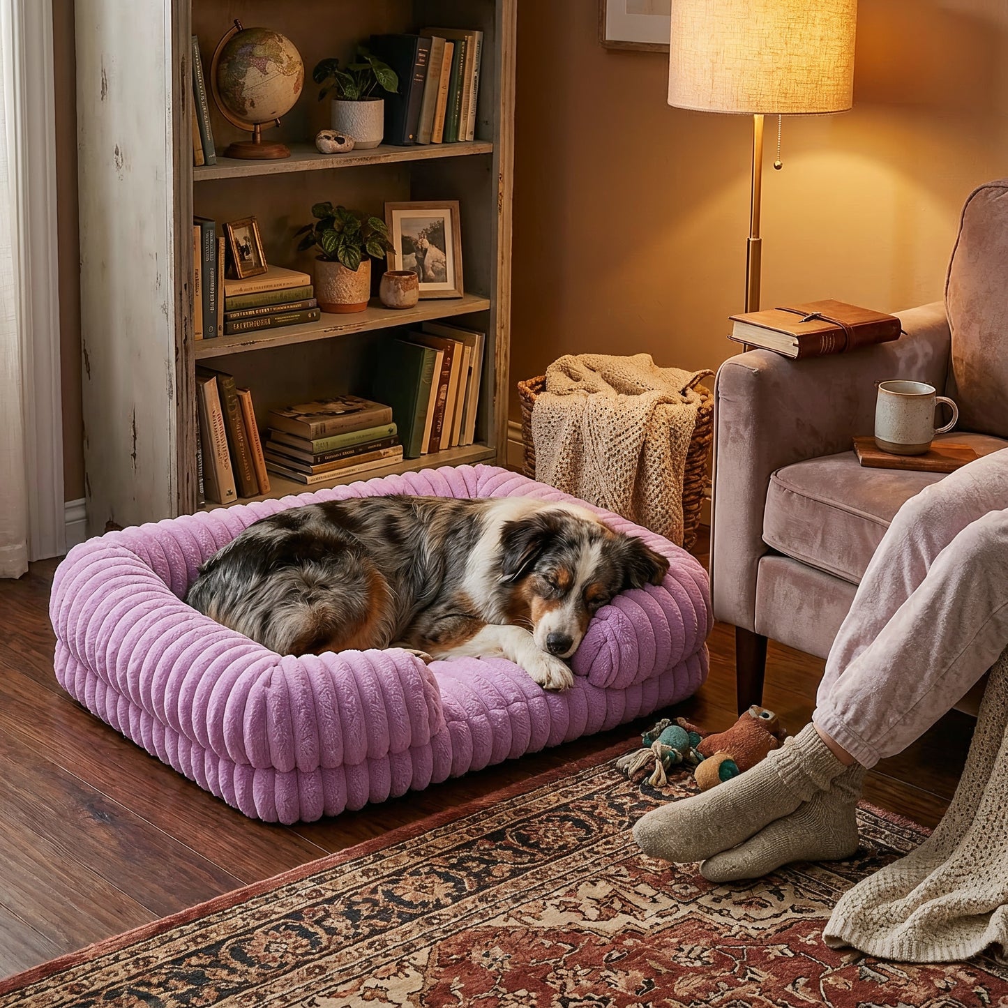 Kenzie Orthopaedic Dog Bed  - Plum